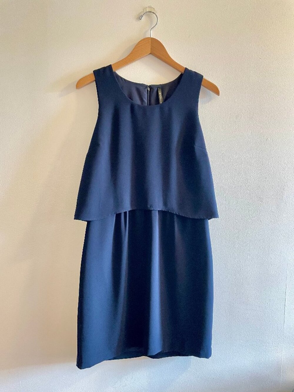 Marc New York Andrew Marc Navy Tiered Mini Dress